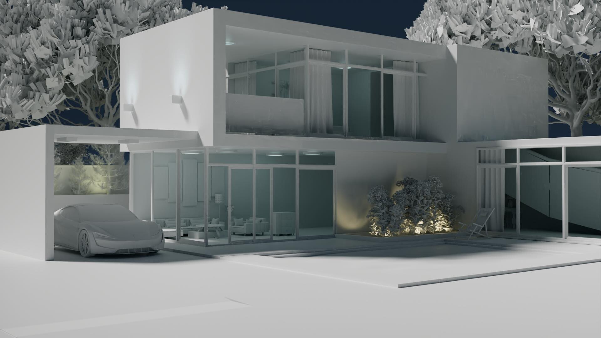 Duplex House design wireframe